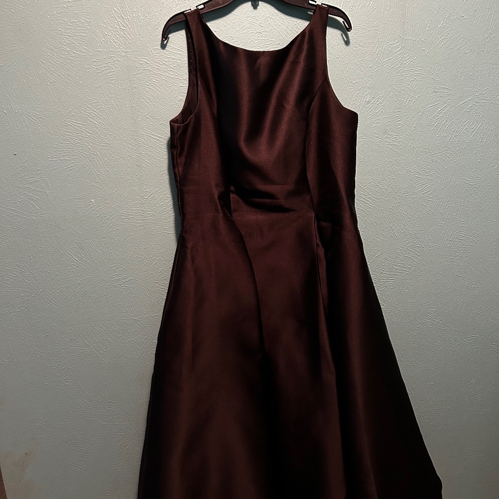 Black formal mid length dress